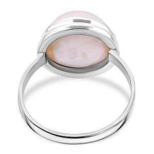 White Mabe Pearl 6.71 ctw Ring in Sterling Silver (Size 5.5)