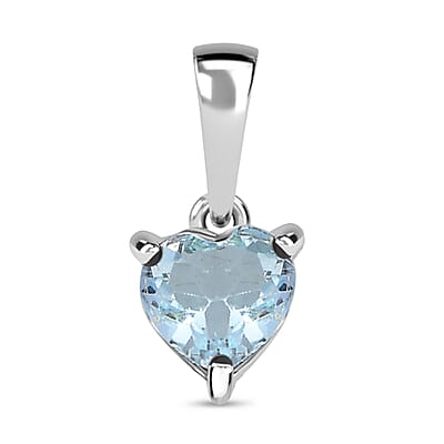 Larimar and Multi Gemstone 9.95 ctw Ring in Rhodium Over Sterling Silver (Size 6.5)