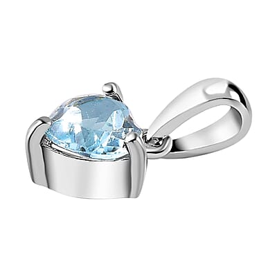 Larimar and Multi Gemstone 9.95 ctw Ring in Rhodium Over Sterling Silver (Size 6.5)