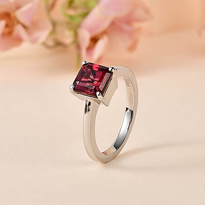 Rhapsody 950 Platinum AAAA Ouro Fino Rubellite Solitaire Ring (Size 6.0) 5.80 Grams 2.00 ctw