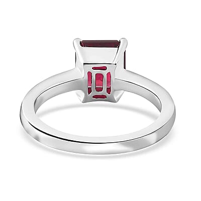 Rhapsody 950 Platinum AAAA Ouro Fino Rubellite Solitaire Ring (Size 6.0) 5.80 Grams 2.00 ctw
