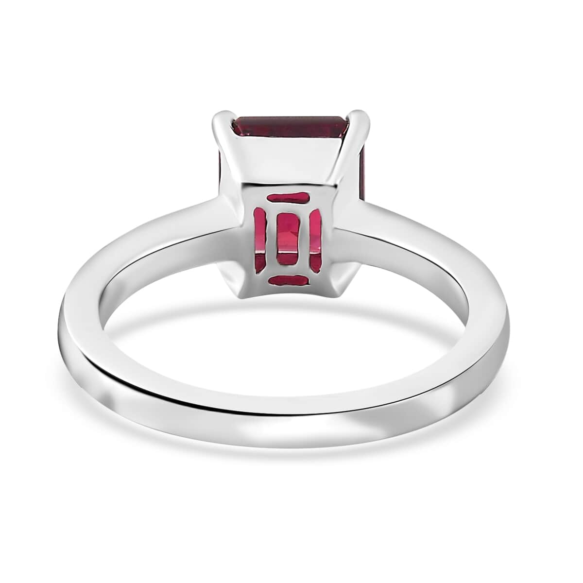 Rhapsody 950 Platinum AAAA Ouro Fino Rubellite Solitaire Ring (Size 9.0) 5.80 Grams 2.00 ctw image number 4