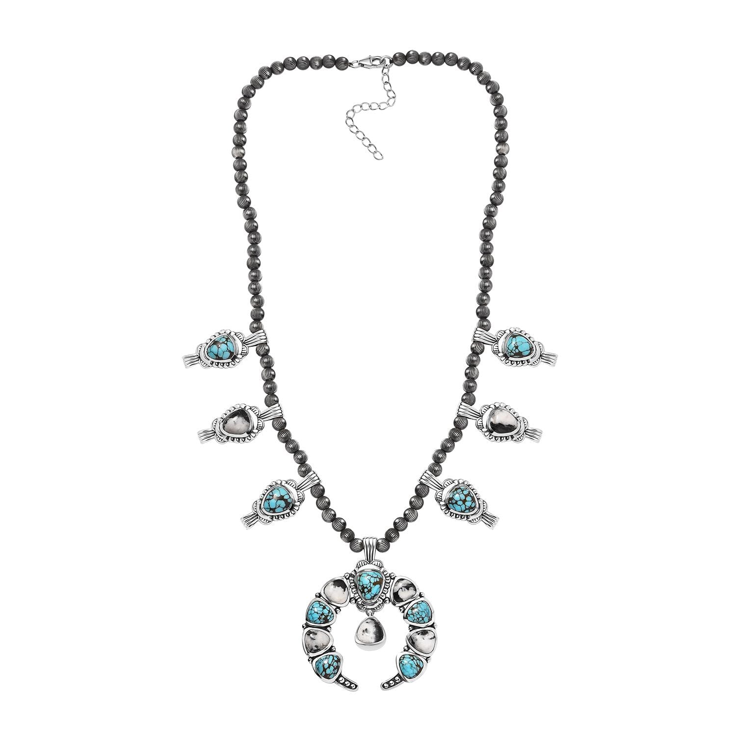 Buy Artisan Crafted Blue Moon Turquoise and White Buffalo