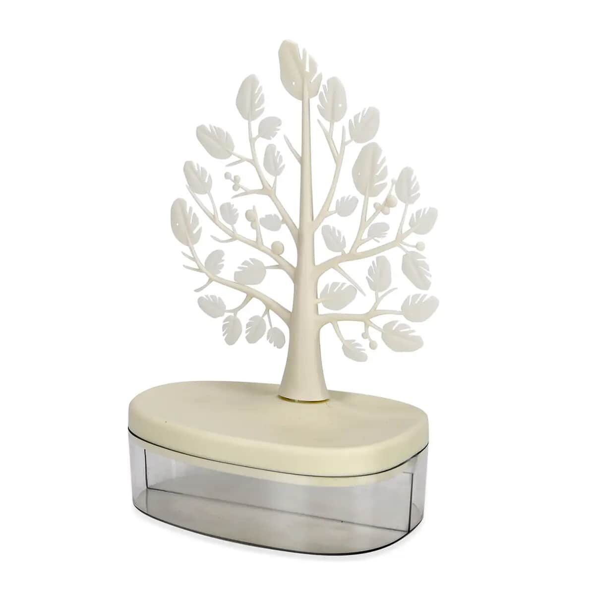 White Tree Design Holder Display Jewelry Organizer image number 0