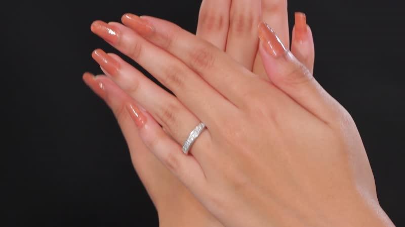 Moissanite Ring in Platinum Over Sterling Silver (Size 8.0) 1.25 ctw