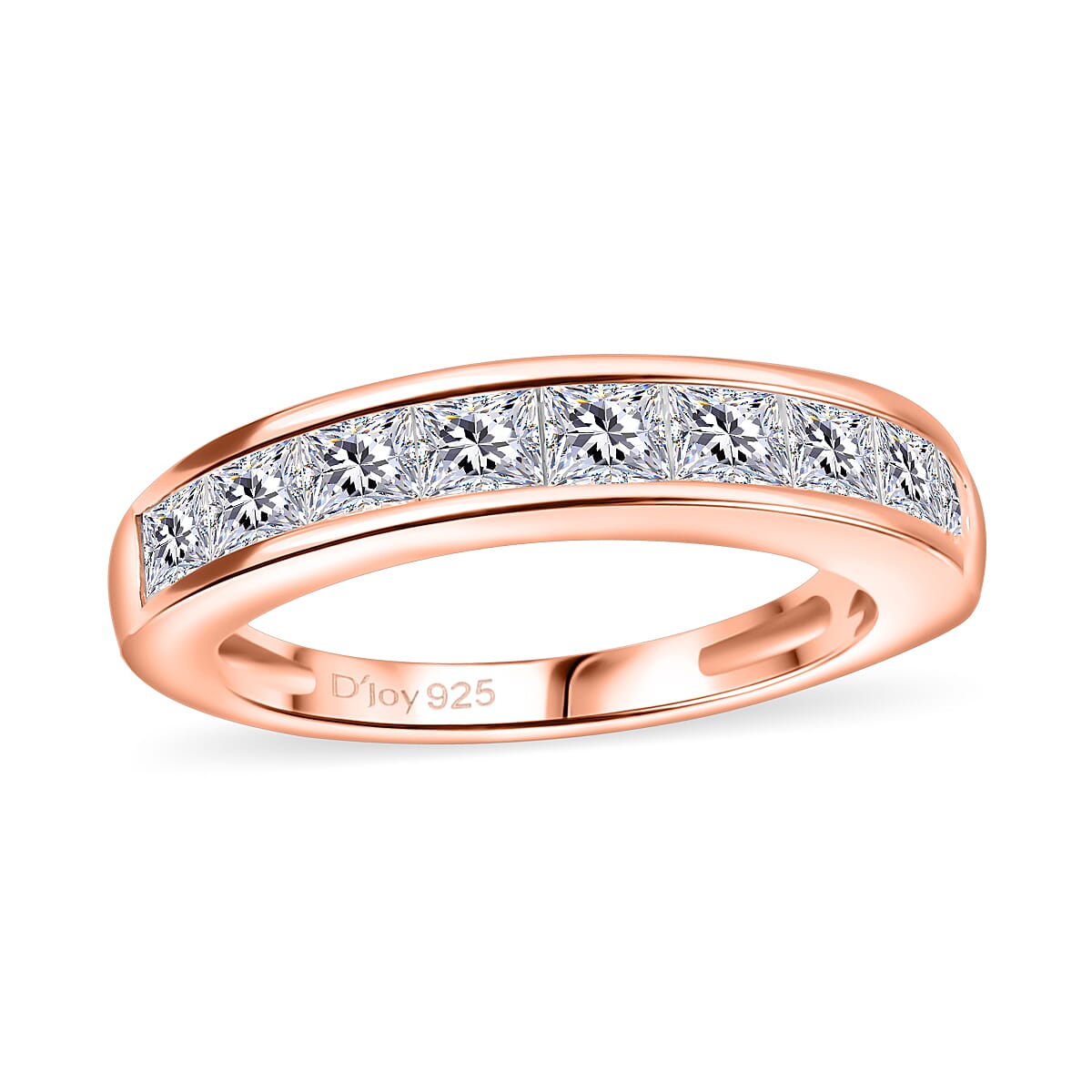 Moissanite 1.25 ctw Ring in Vermeil RG Over Sterling Silver (Size 9.0) image number 0
