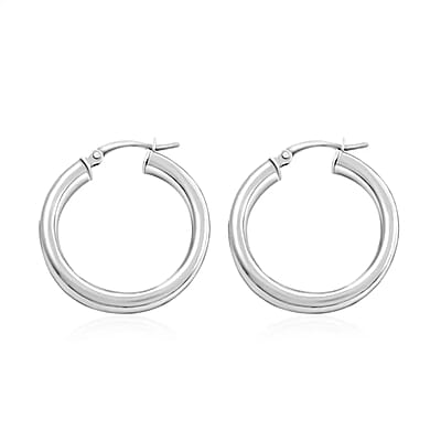Hoop Earrings in Sterling Silver 4.85 Grams