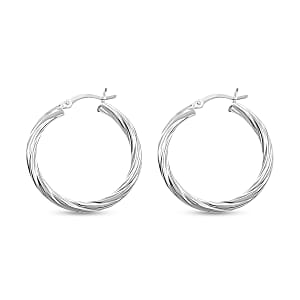 Hoop Earrings in Sterling Silver 3.05 Grams