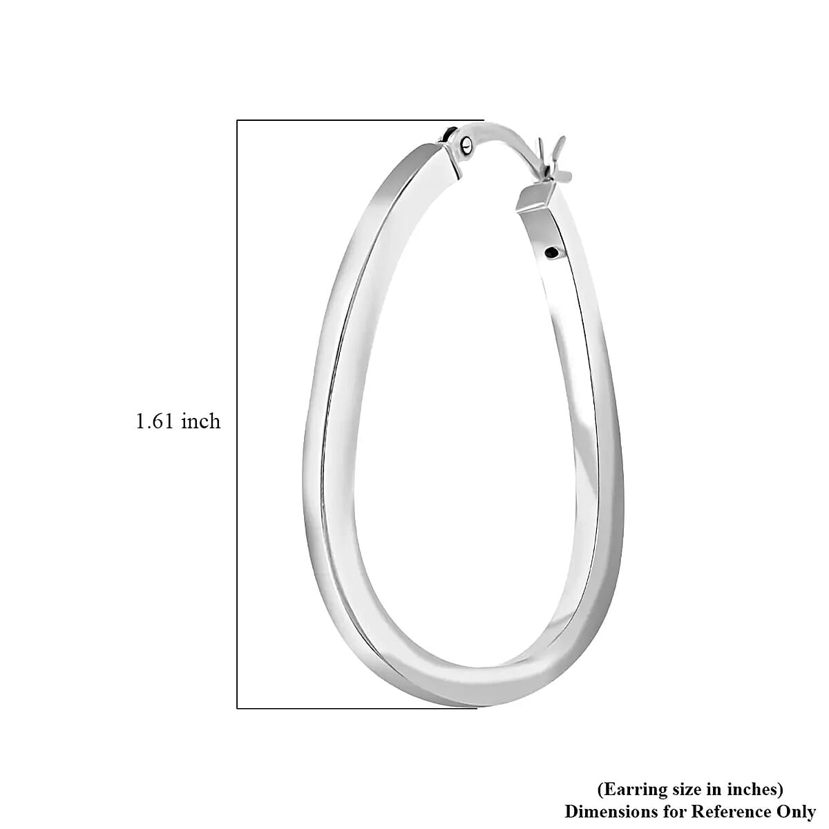 Sterling Silver Hoop Earrings 3.25 Grams image number 6