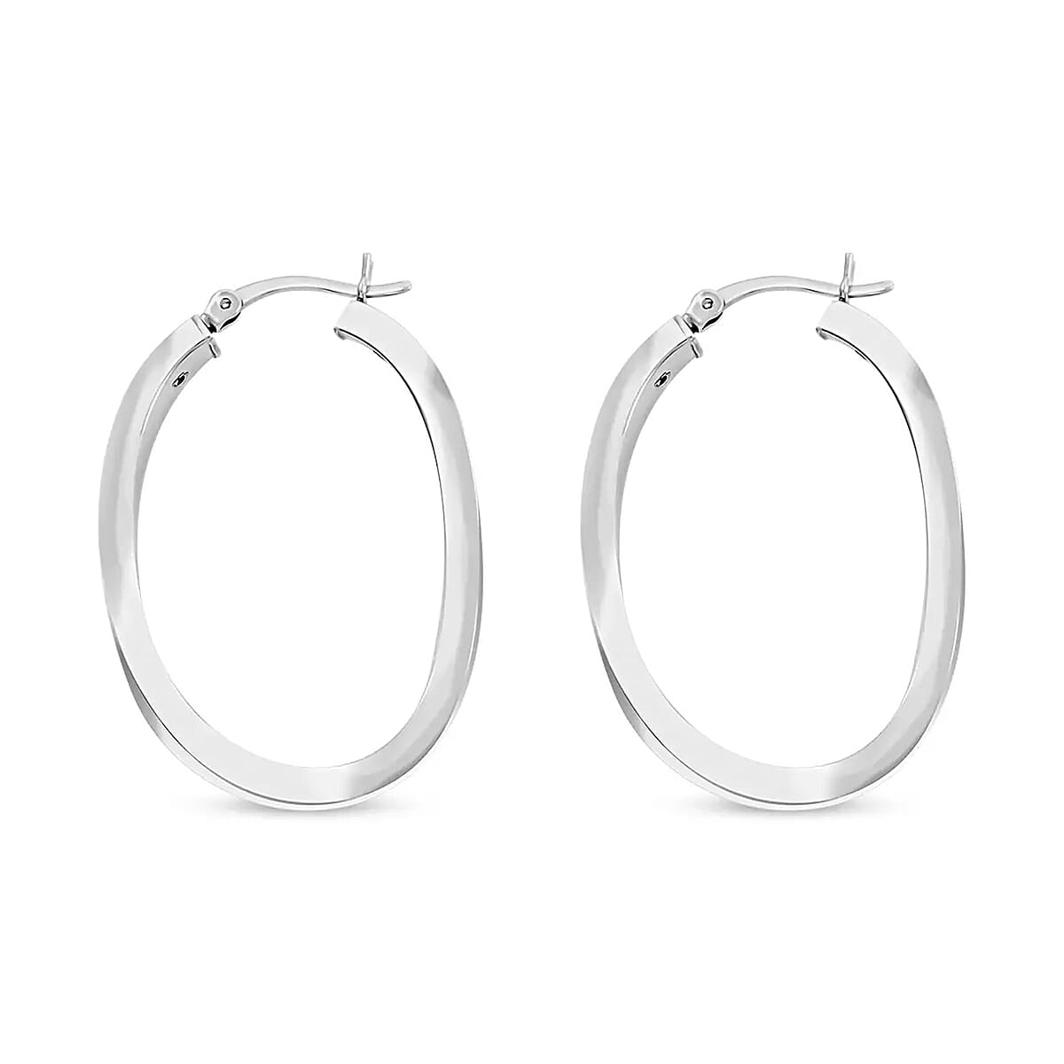 Sterling Silver Hoop Earrings 3.25 Grams image number 7