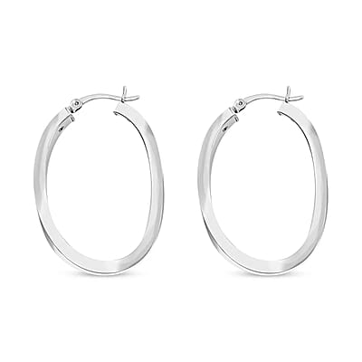 Sterling Silver Hoop Earrings 3.25 Grams