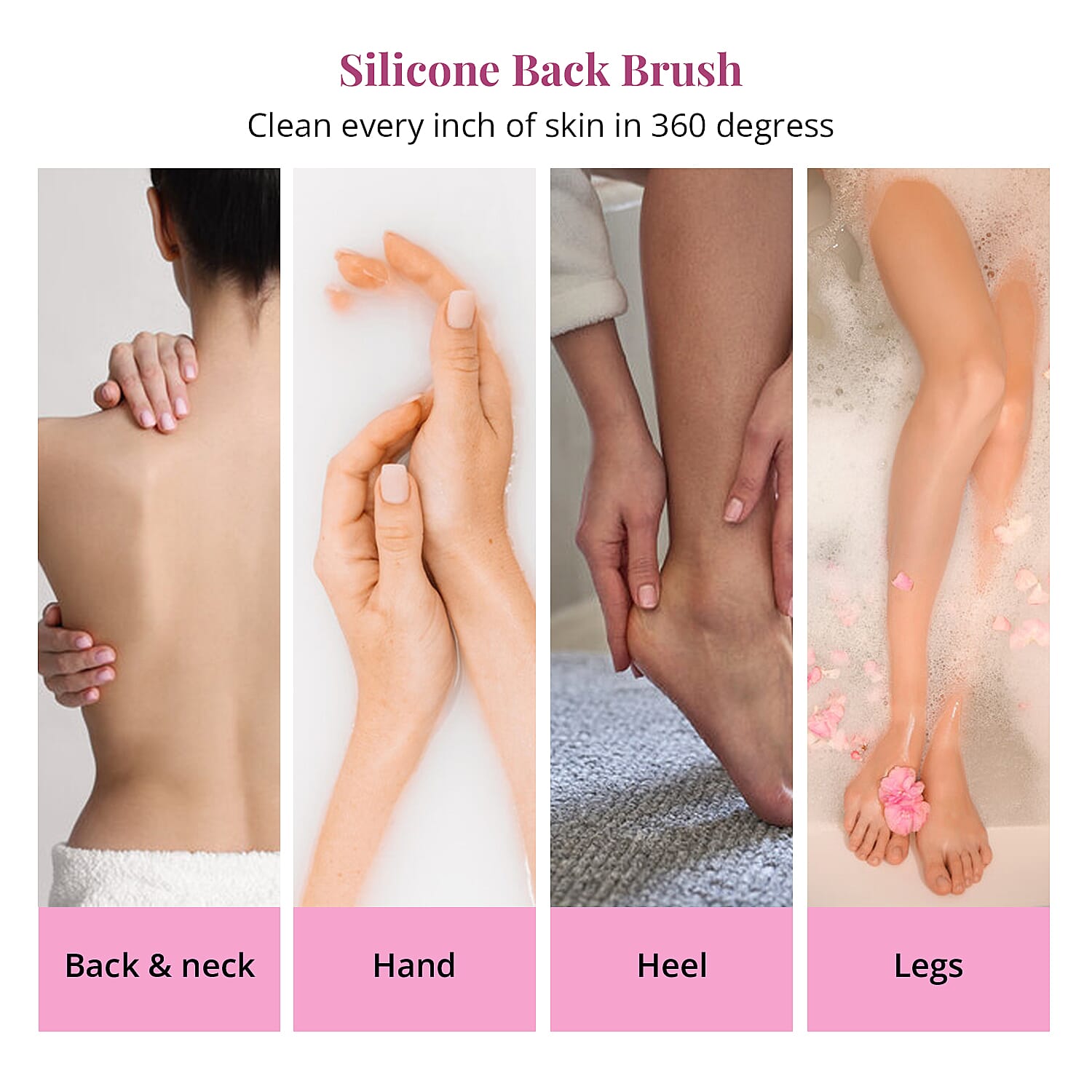 Purple Silicone Back Brush