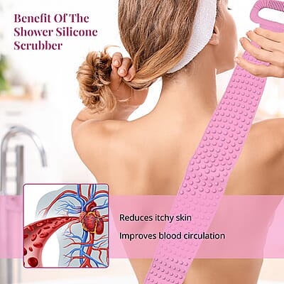Purple Silicone Back Brush
