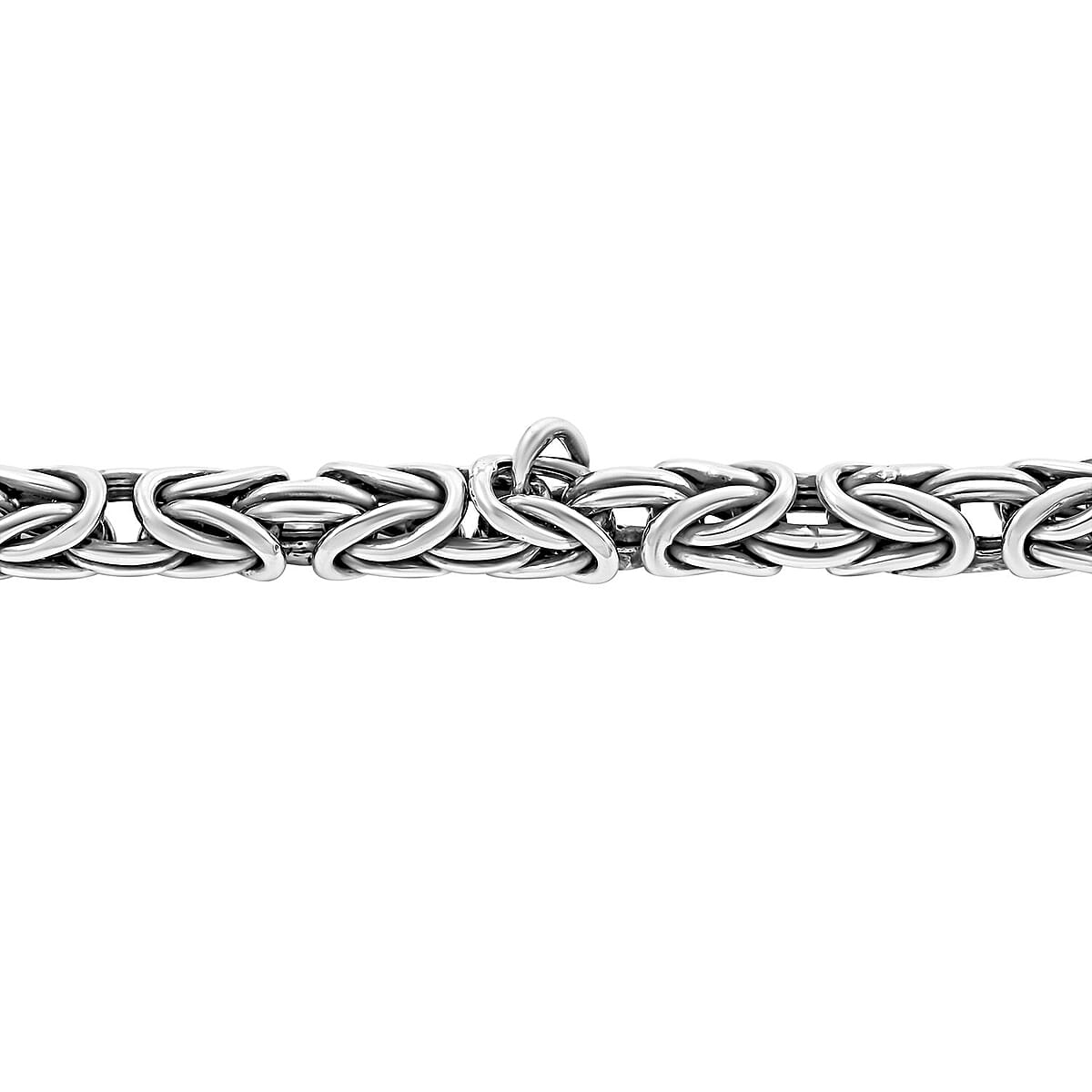Sterling Silver Byzantine Chain Bracelet (8.00 In) 15.20 Grams image number 2