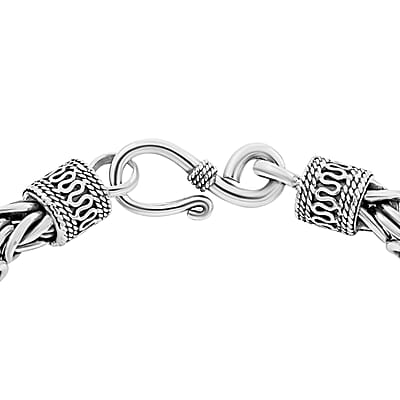 Sterling Silver Byzantine Chain Bracelet (8.00 In) 15.20 Grams
