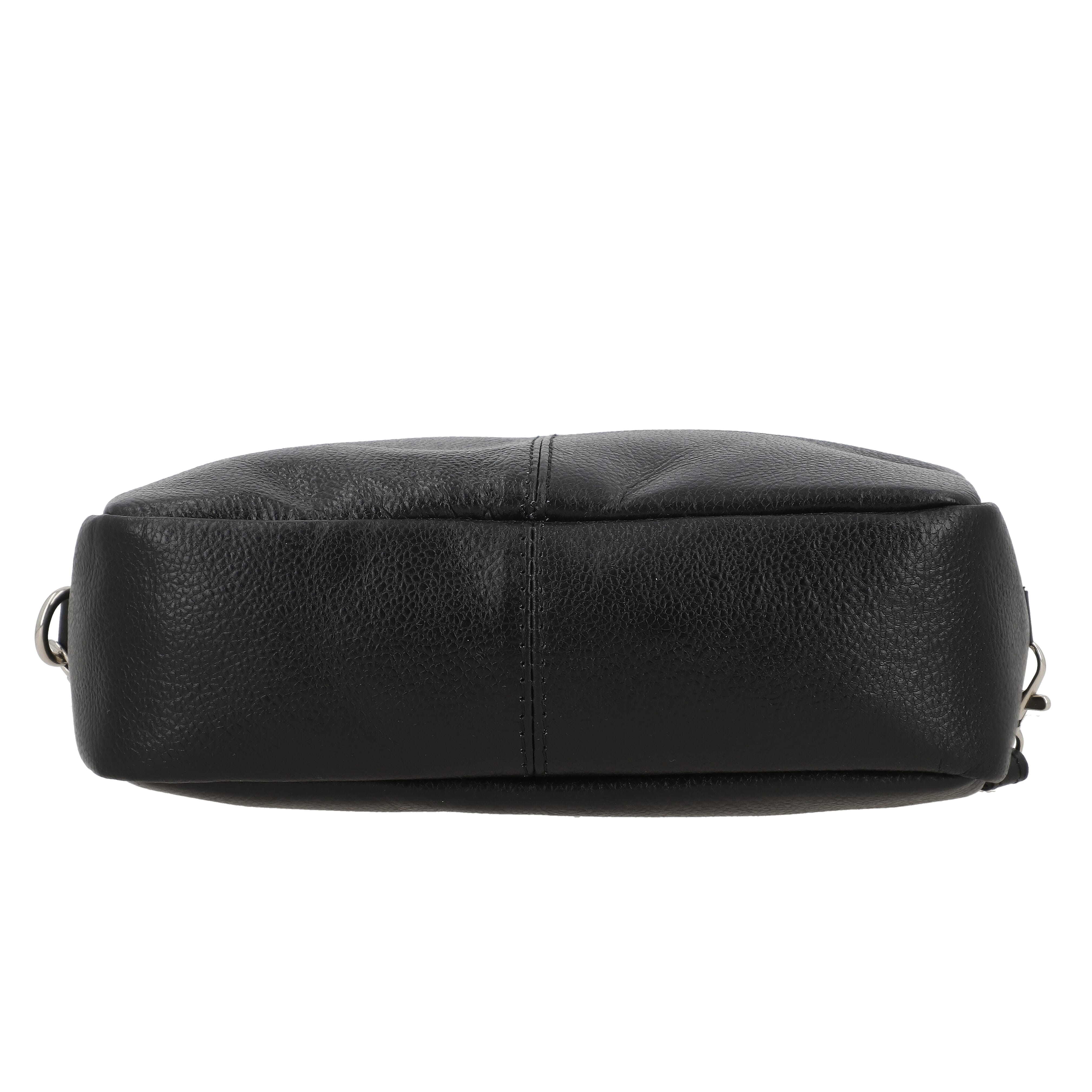 Black Genuine Leather Crossbody Sling Bag
