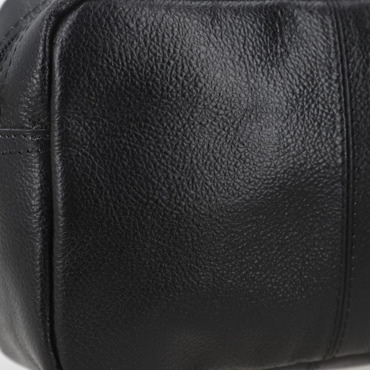 100% Genuine leather crossbody sling bag Color:Black Size:8Lx1.25Wx7H INCH image number 8