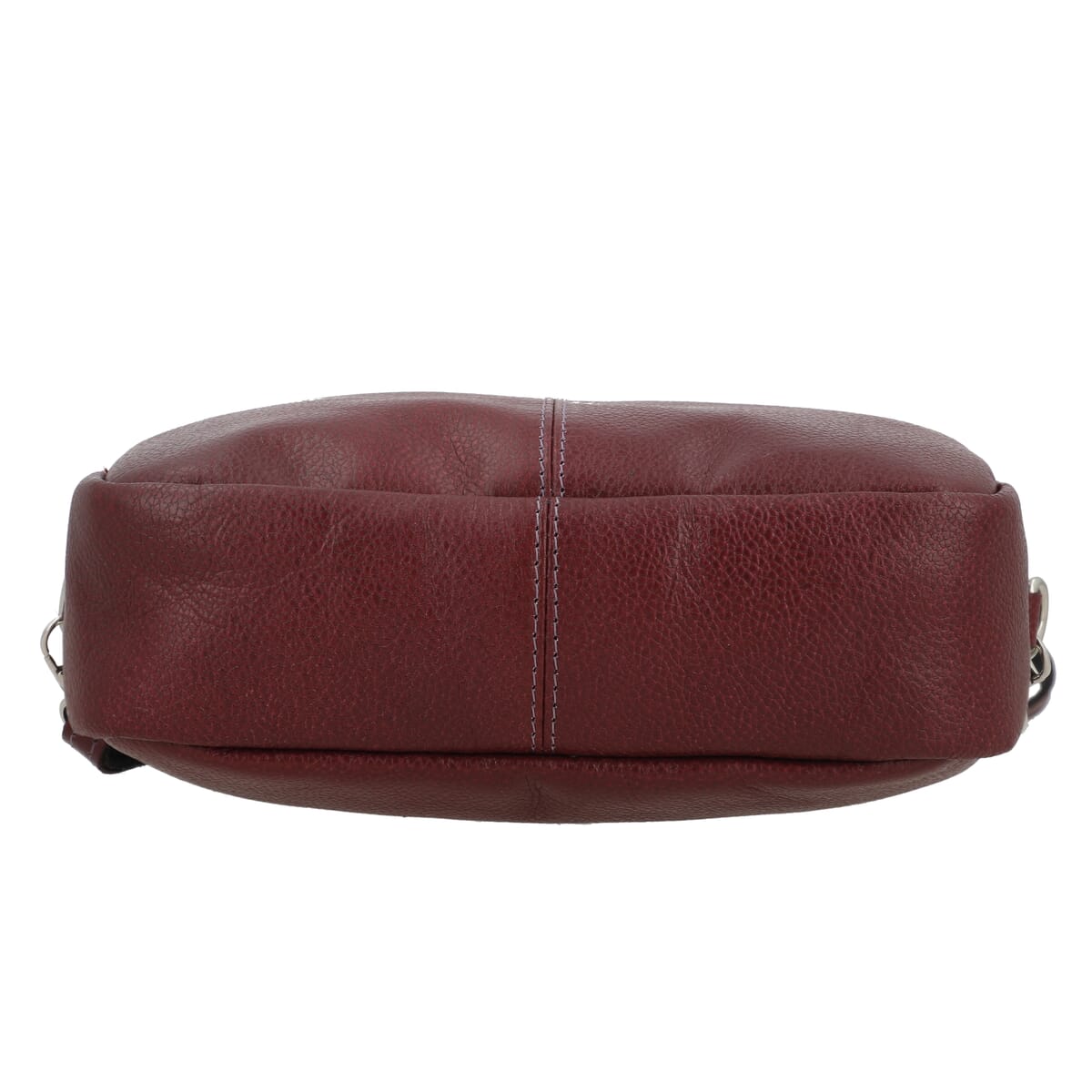 Burgundy Genuine Leather Crossbody Sling Bag image number 6