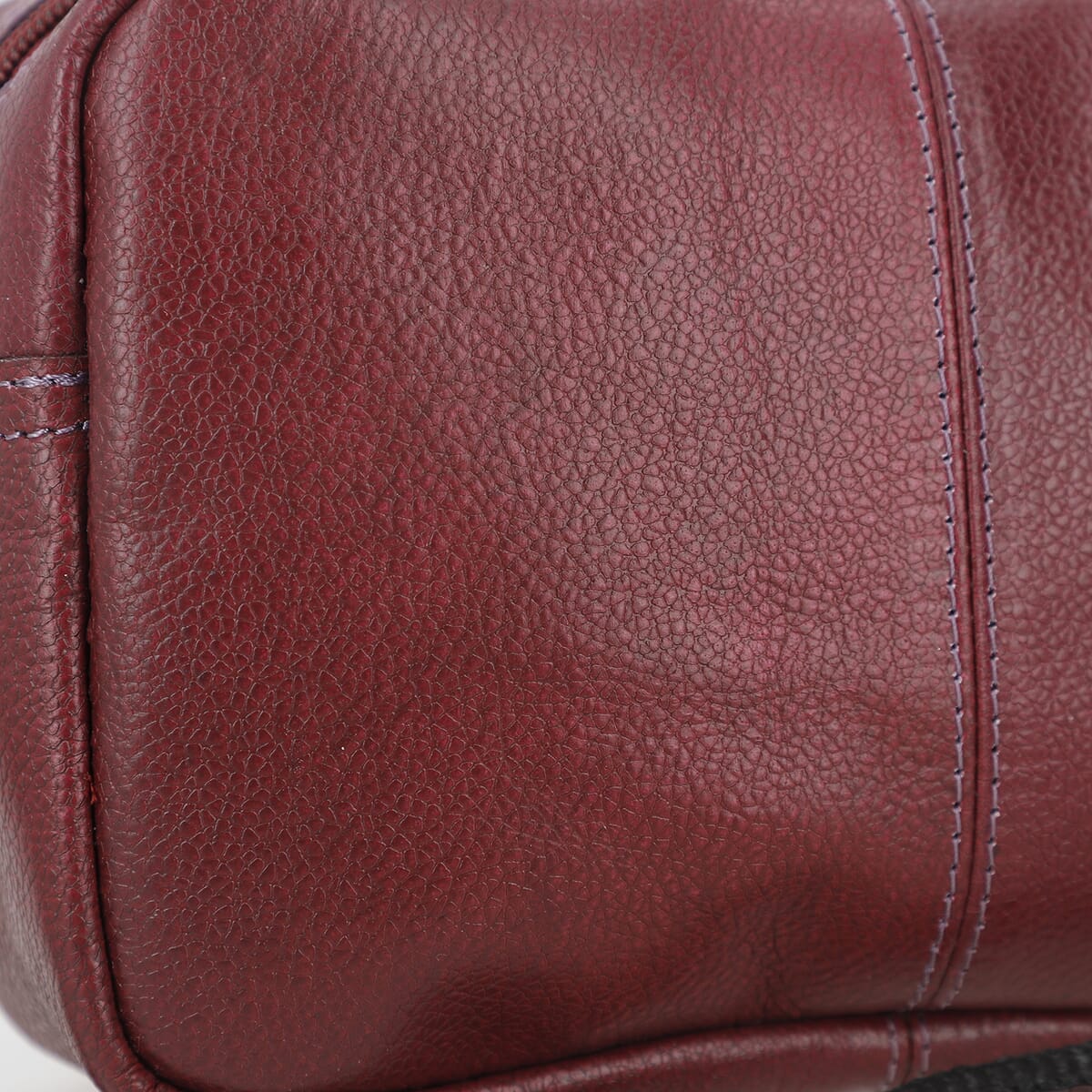 Burgundy Genuine Leather Crossbody Sling Bag image number 8