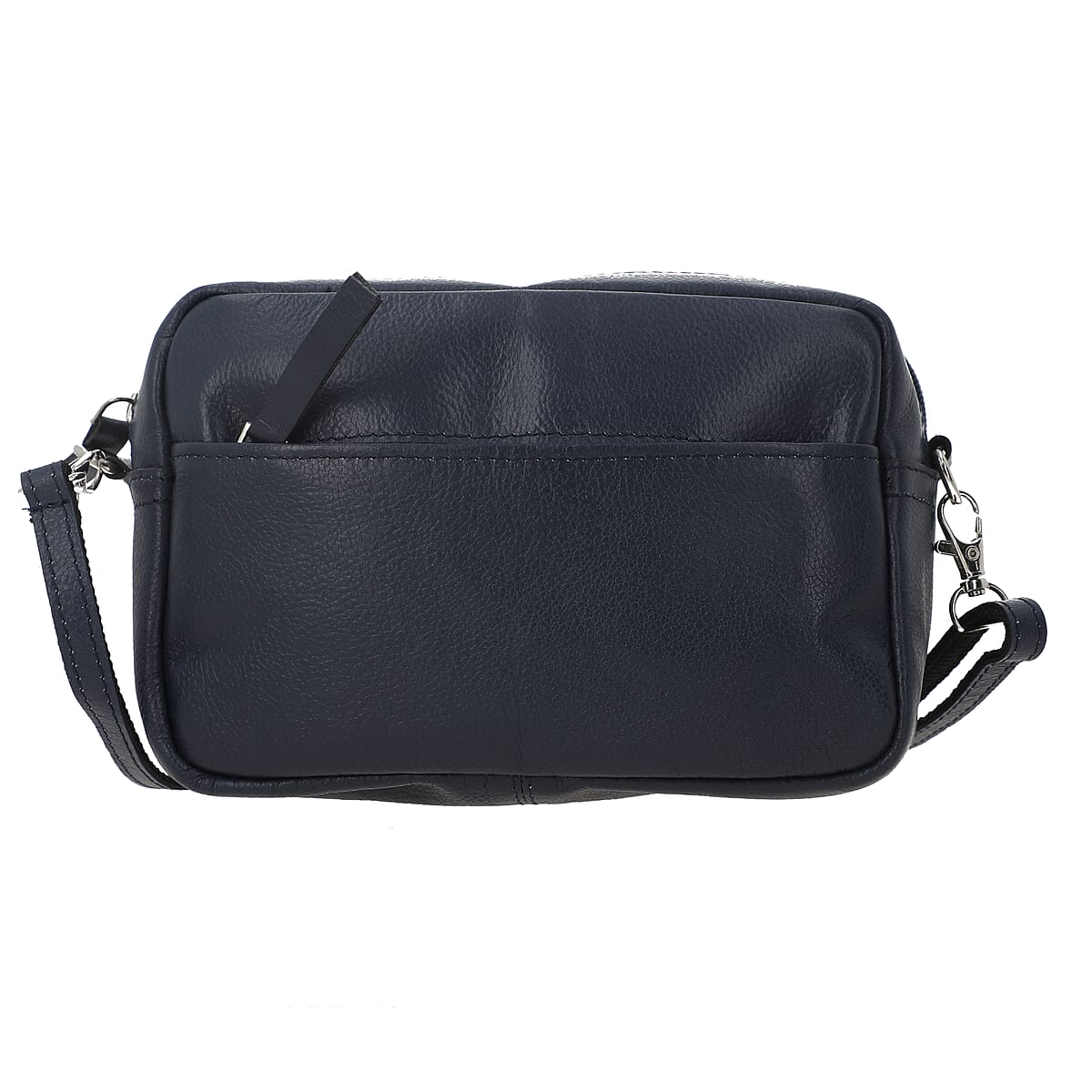 Blue Genuine Leather Crossbody Sling Bag image number 5