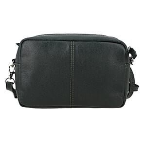Green Genuine Leather Crossbody Sling Bag