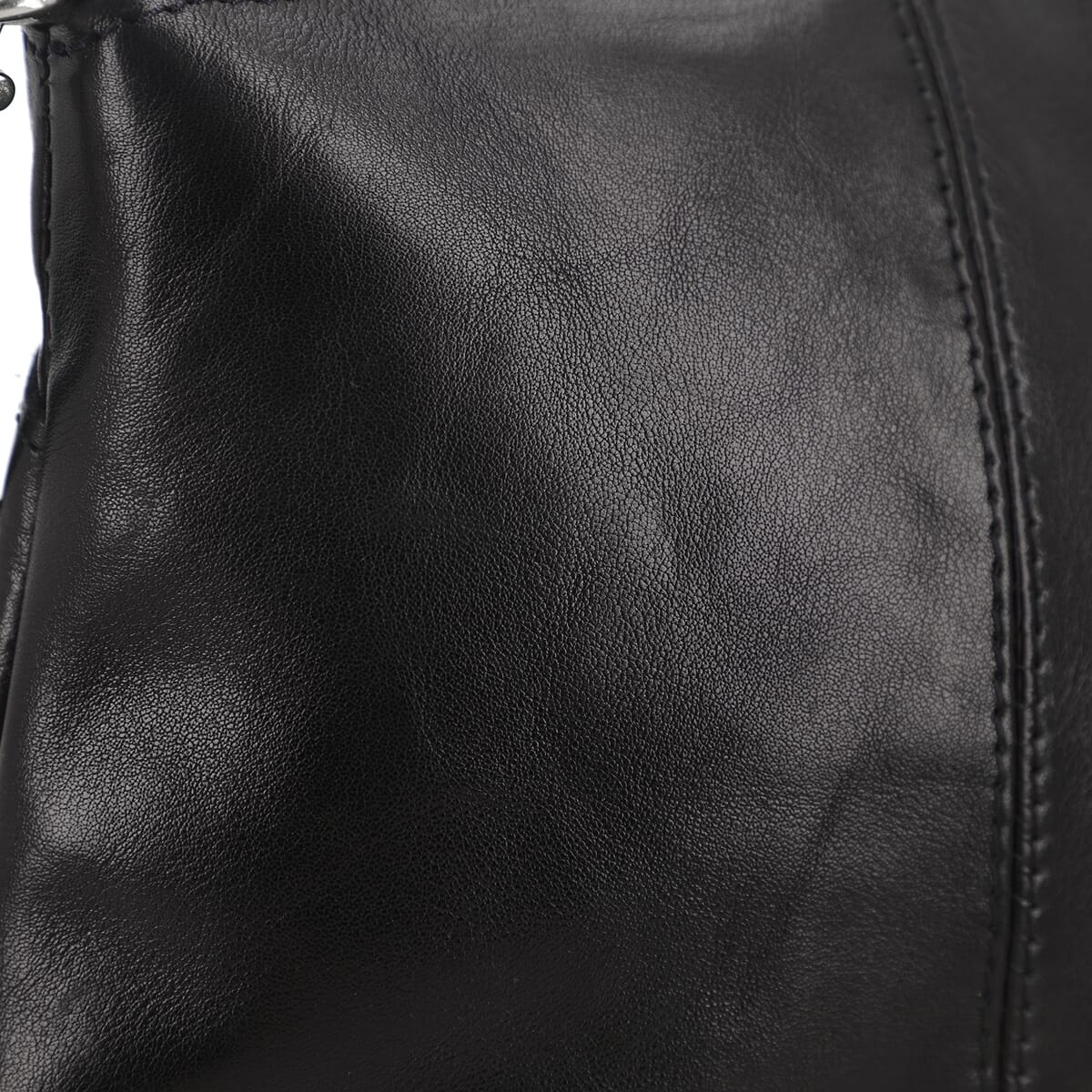 Black Genuine Leather Crossbody Sling Bag (8"x1.25"x7") image number 8