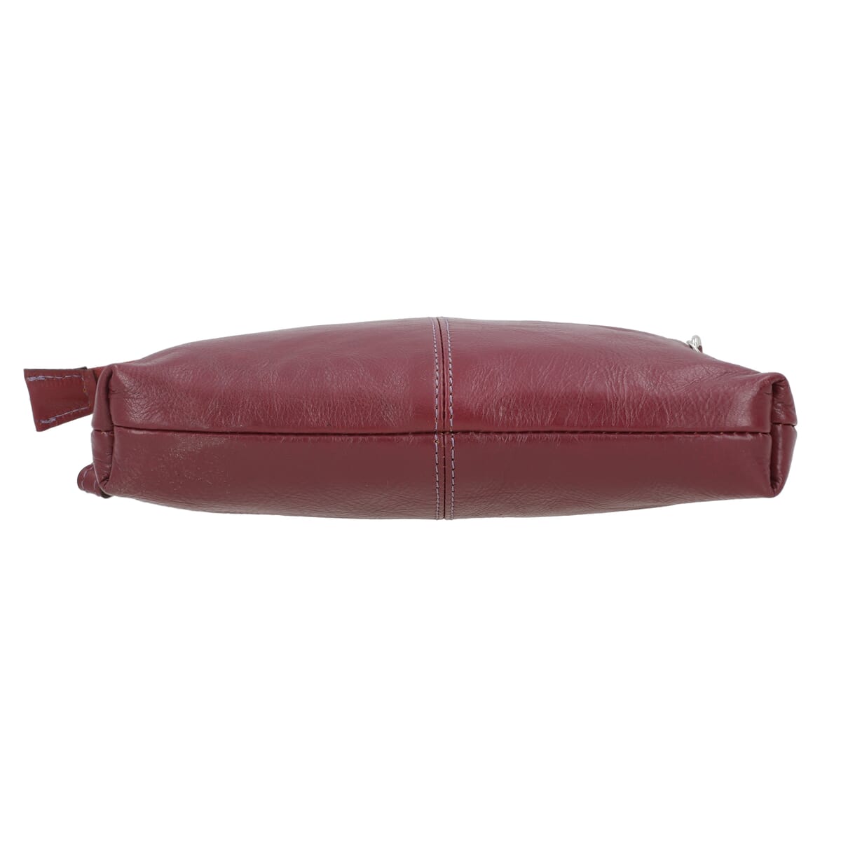 Burgundy Genuine Leather Crossbody Sling Bag image number 8