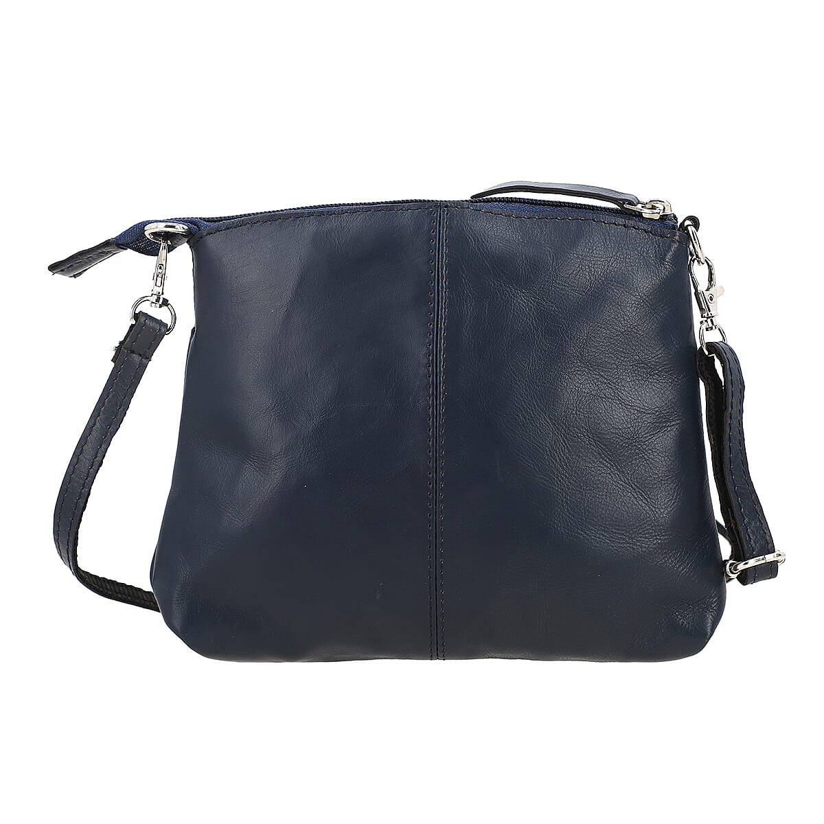 Blue Genuine Leather Crossbody Sling Bag image number 0