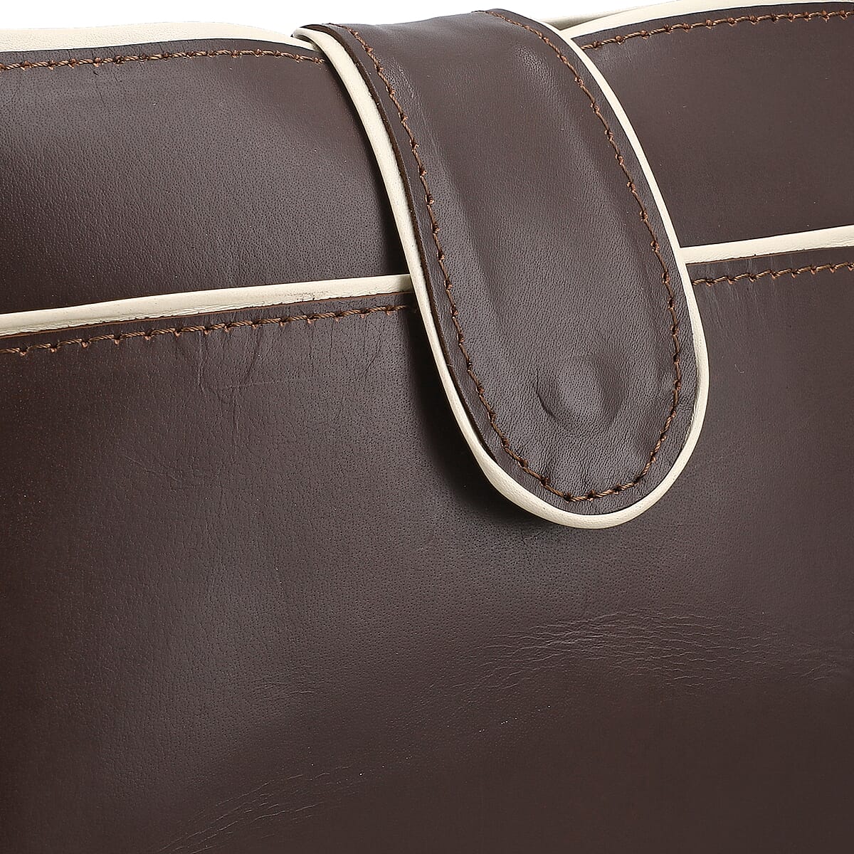 Brown Genuine Leather Crossbody Sling Bag image number 4