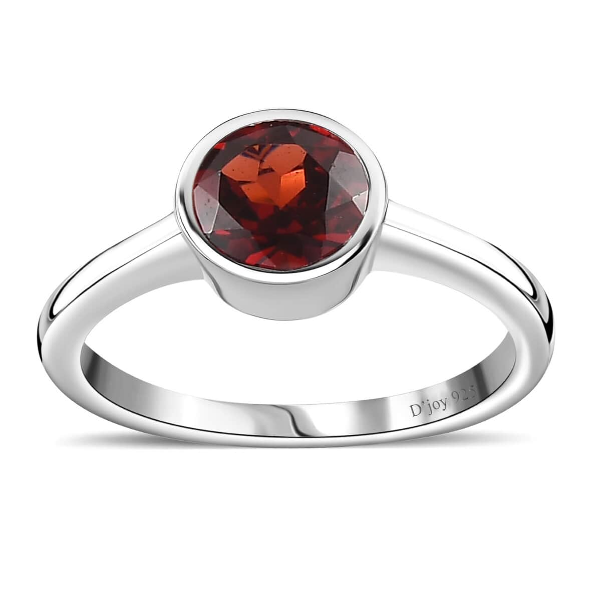 Mozambique Garnet Solitaire Ring in Platinum Over Sterling Silver (Size 5) 1.00 ctw image number 0