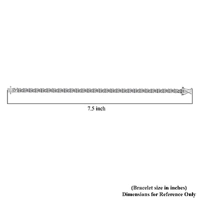 Asscher Cut Mexican Hyalite Opal and White Zircon Tennis Bracelet in Platinum Over Sterling Silver (7.25 In) with Free UV Flash Light 9.00 ctw
