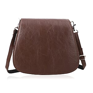 Brown Genuine Leather Crossbody Sling Bag