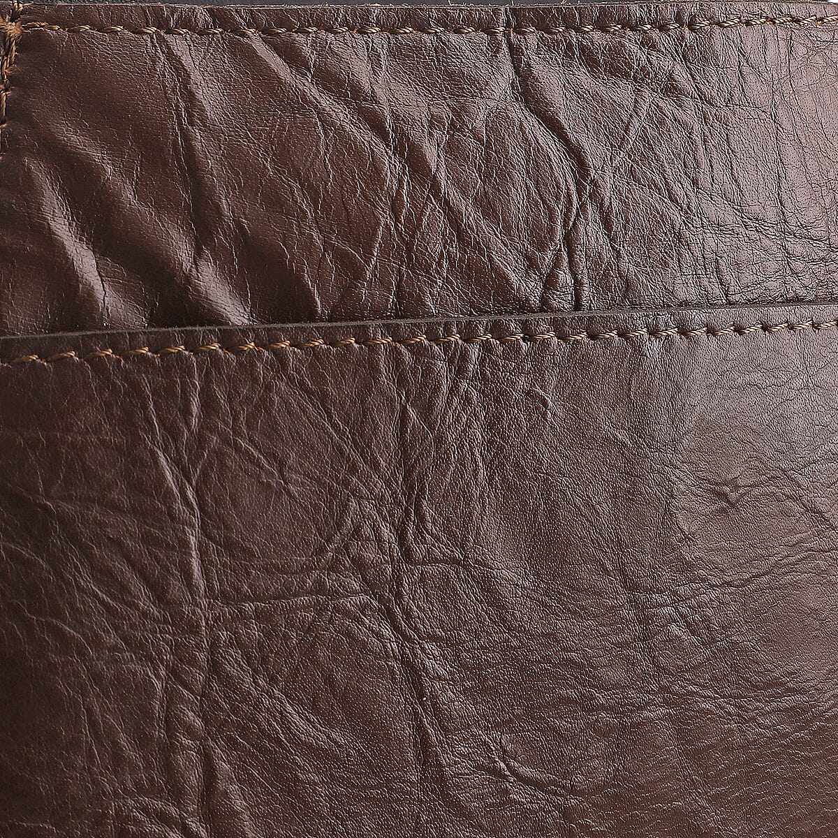 Brown Genuine Leather Crossbody Sling Bag image number 6