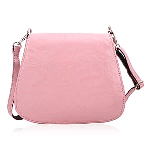 Baby Pink Genuine Leather Crossbody Sling Bag