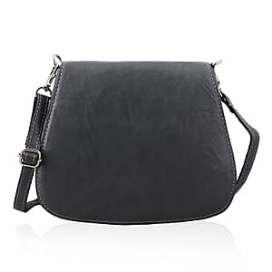 Gray Genuine Leather Crossbody Sling Bag