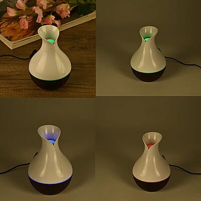 Portable Mini Air Humidifier with 5 Essential Oil and RGB Light (Powered by USB Cable)