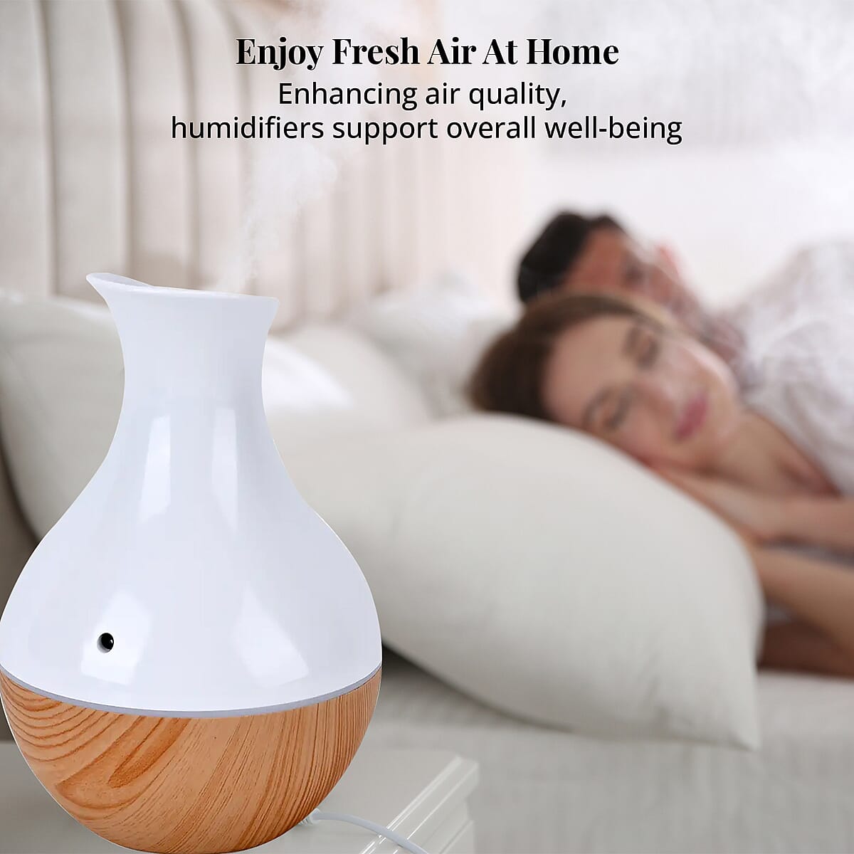 Portable Mini Air Humidifier with 5 Essential Oil and RGB Light (Powered by USB Cable) image number 3