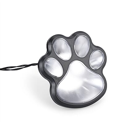 Set of 4 Waterproof Paw Print Solar Lights