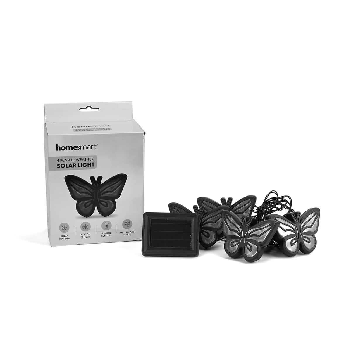 Set of 4 Waterproof Butterfly Solar Lights image number 6