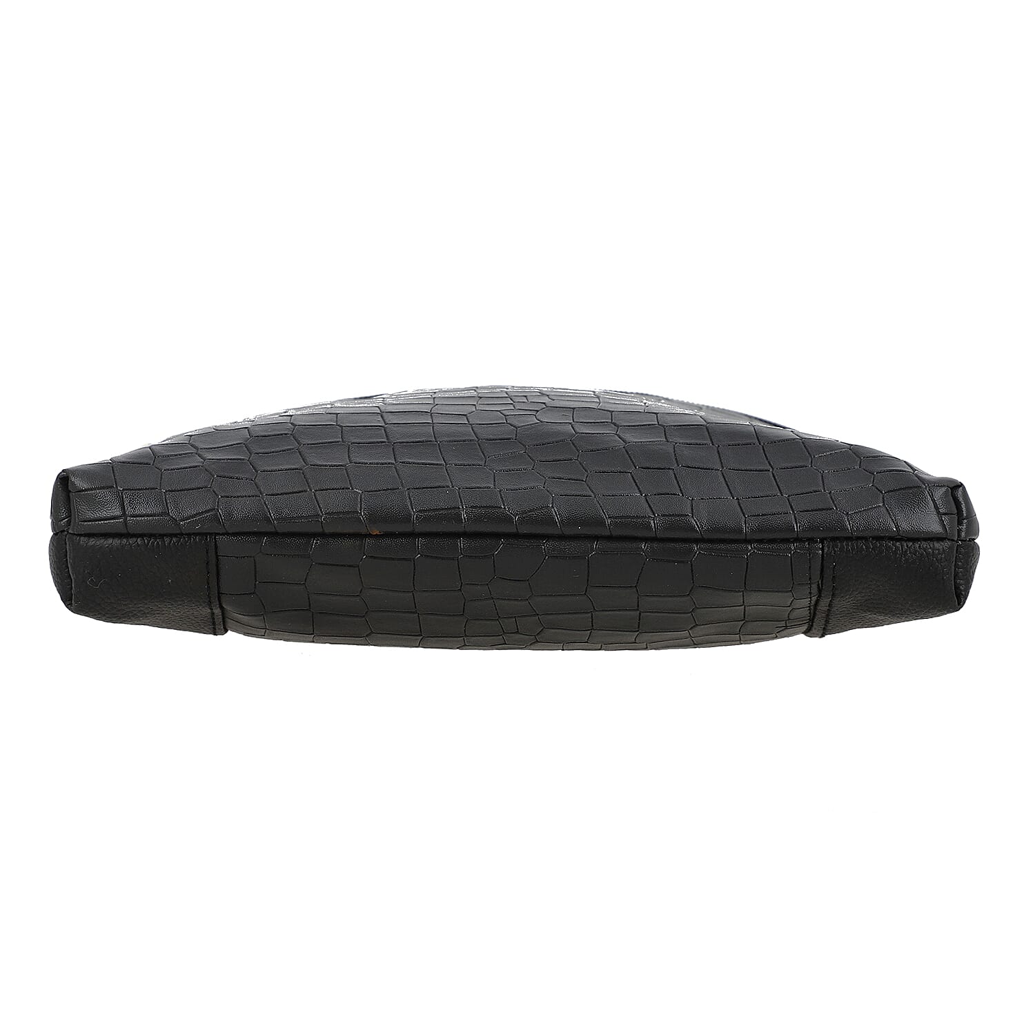 Black Croco Embossed Faux Leather Sling Bag