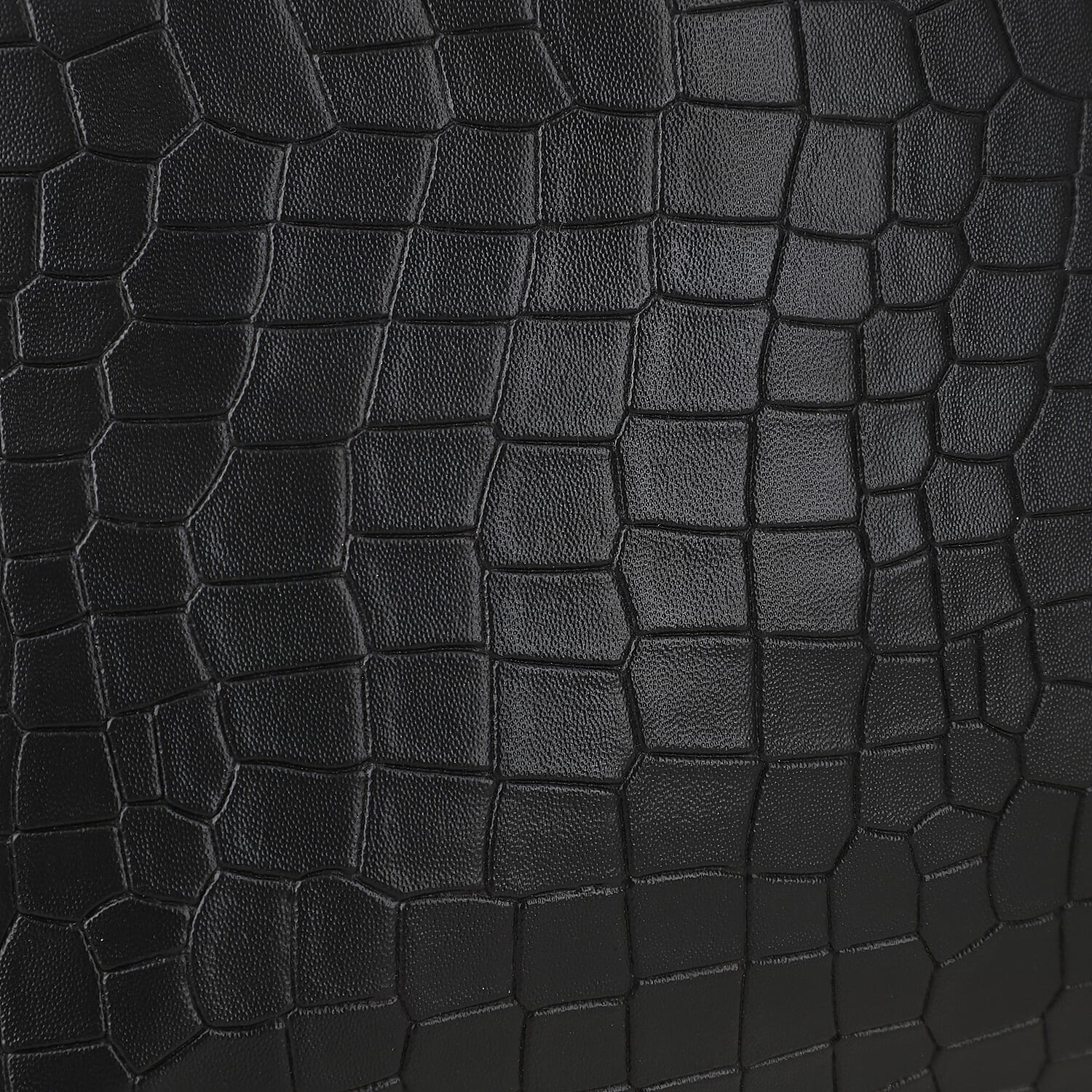 Black Croco Embossed Faux Leather Sling Bag