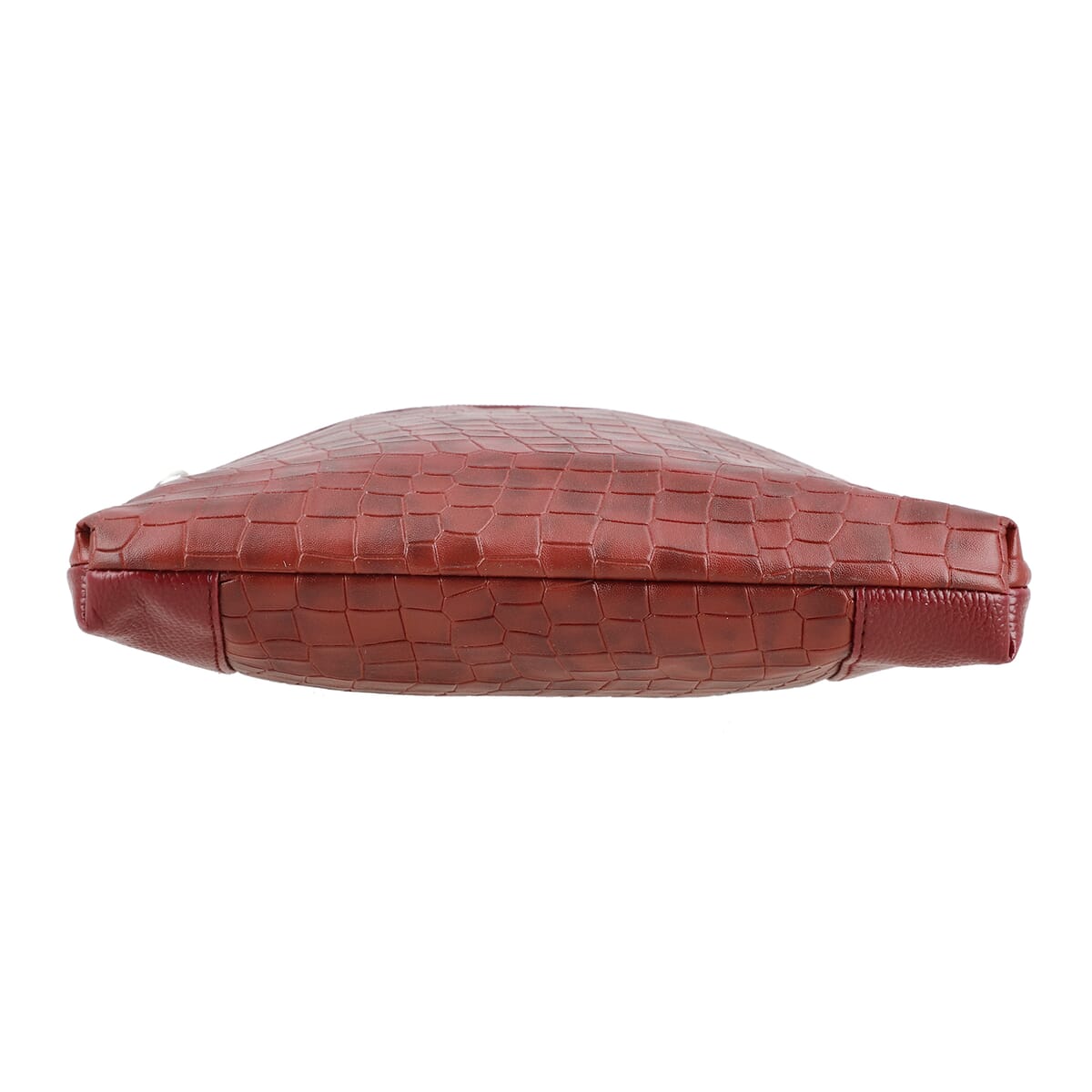 Red Croco Embossed Faux Leather Sling Bag image number 6