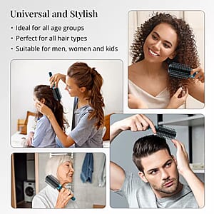 Neomi Portable Easy Clean Rotating Comb - Blue