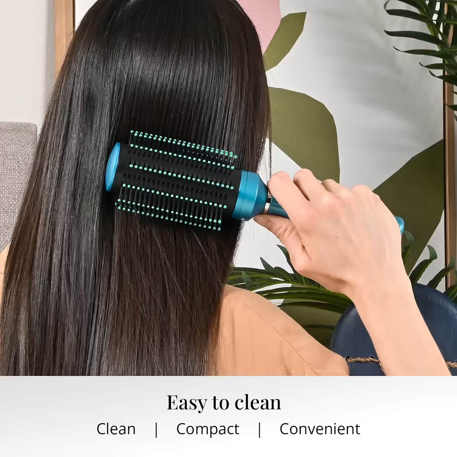 Self Cleaning Hair Brush Comb Round Detangler Hair Brushes for Women