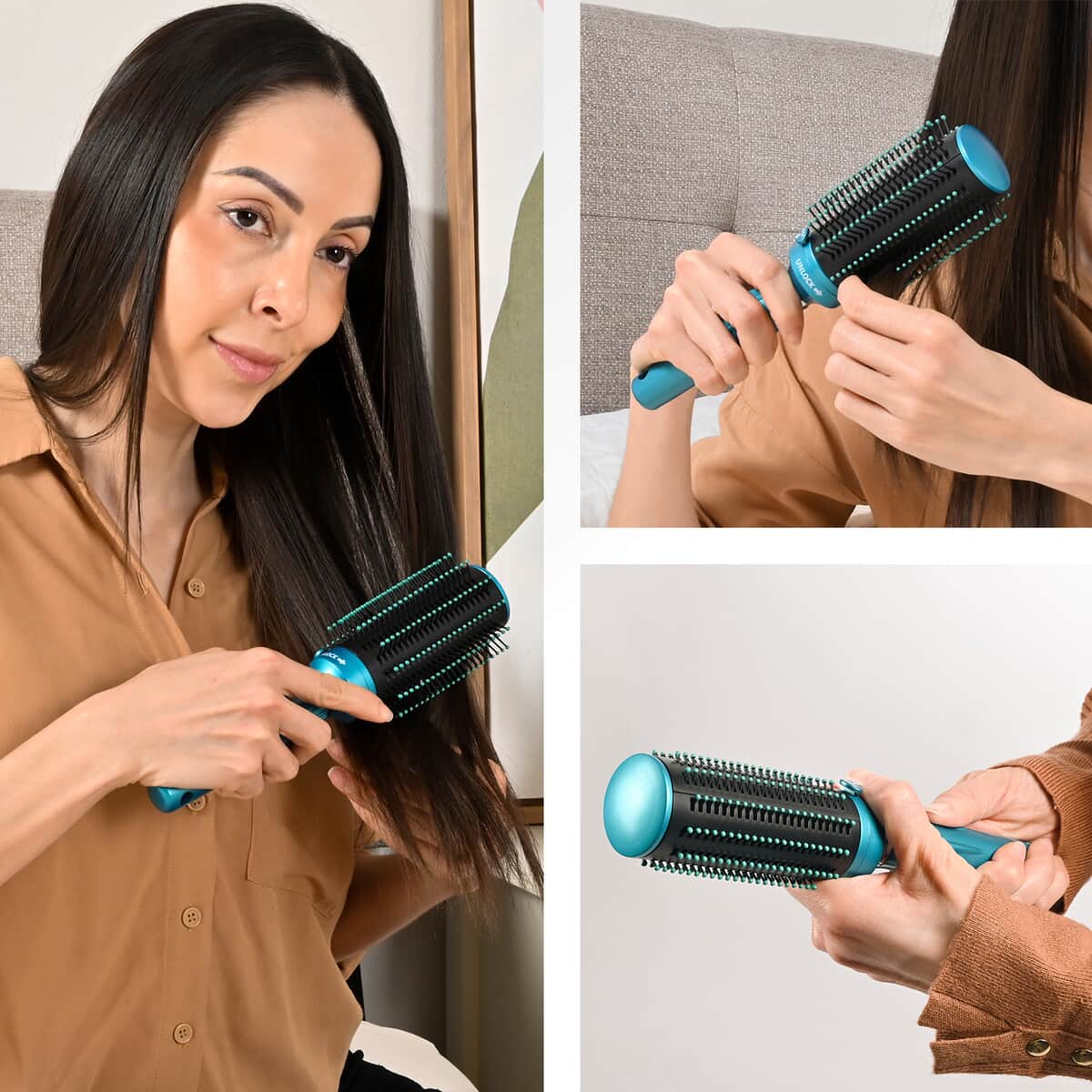 Neomi Detangler Hair Brush With Retractable Bristle Technology, Quick Clean Hair Comb For Loosening and Detangling - Blue (Patent Pending) image number 9