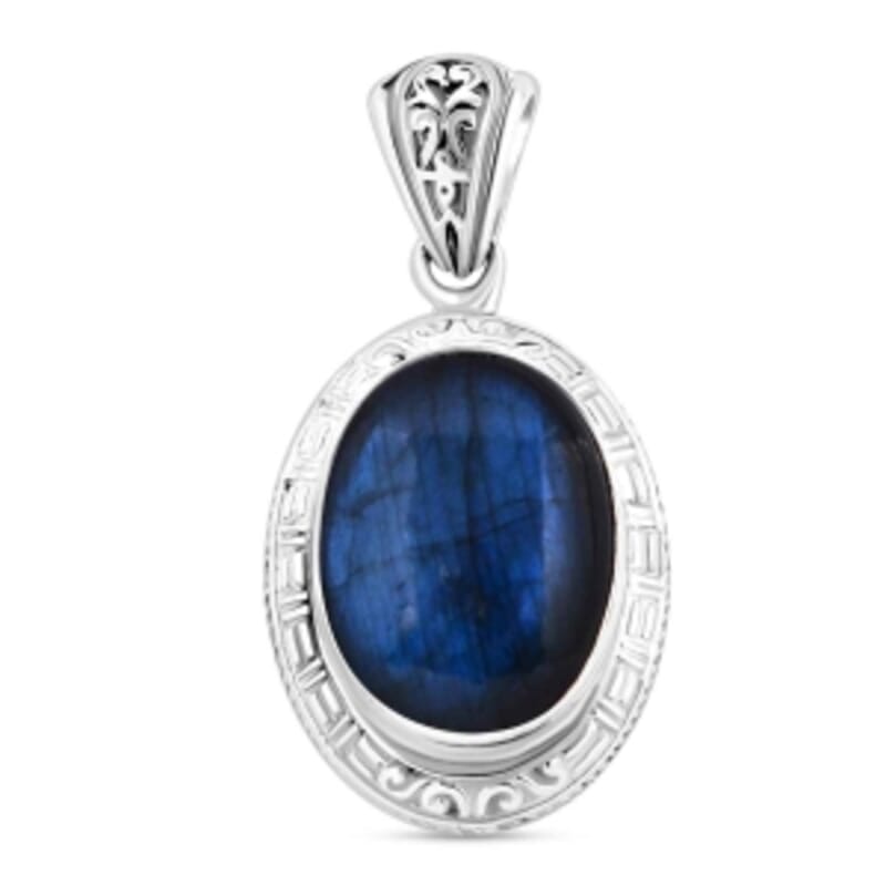 Labradorite 16.50 ctw Pendant in Sterling Silver