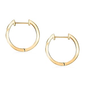 White Diamond P 0.24 ctw Earring in Vermeil YG Over Sterling Silver