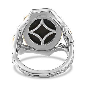 Boulder Opal Triplet 4.79 ctw Ring in Sterling Silver (Size 11.5)