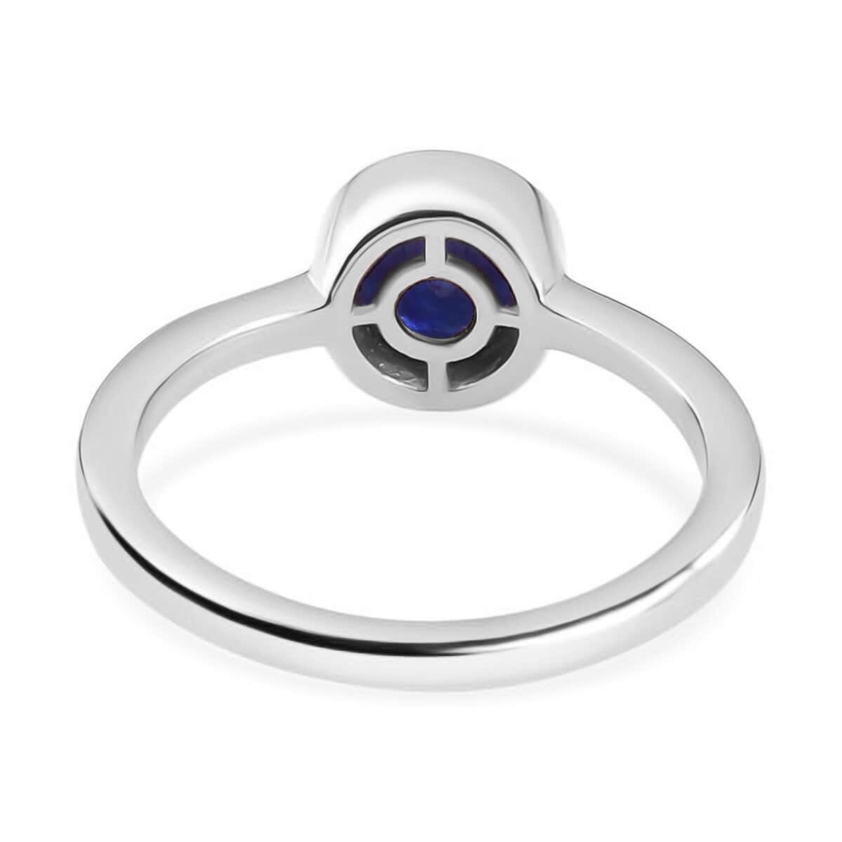 Masoala Sapphire (D) Solitaire Ring in Platinum Over Sterling Silver (Size 8.0) 1.30 ctw image number 4