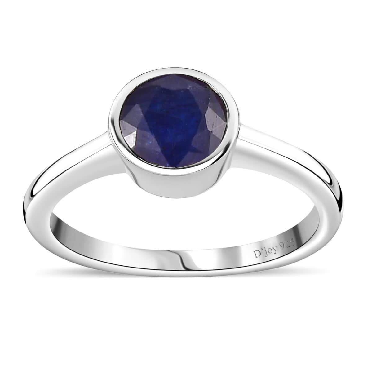 Masoala Sapphire (D) Solitaire Ring in Platinum Over Sterling Silver (Size 9.0) 1.30 ctw image number 0